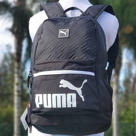 Puma 18.5" Sidelines Backpack - Black/White - Picture 6 of 17